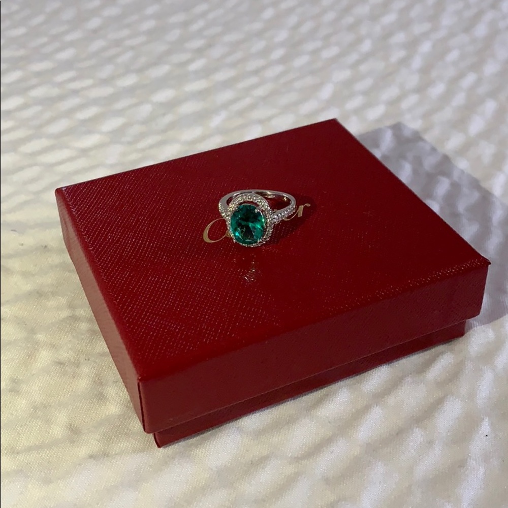 Australian Crystal Oval Stone Ring...